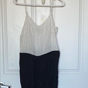Loft Black, white and gold Jumpsuit